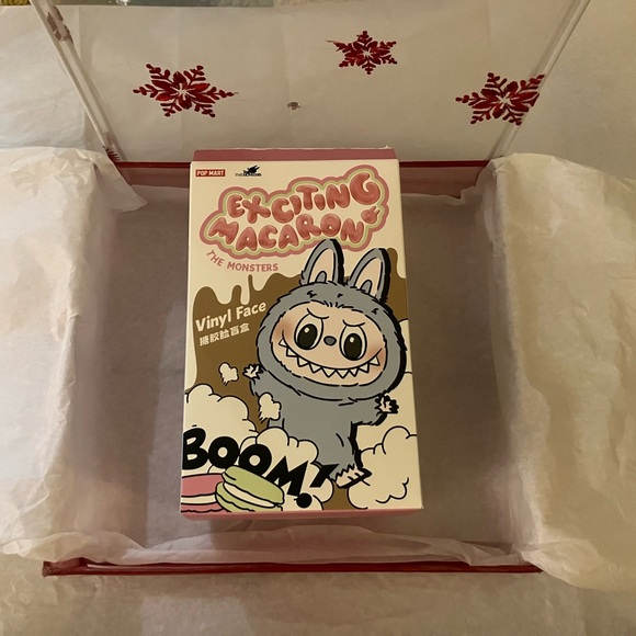 Green Plush Labubu Keychain (Macaron) - Picture 4 of 4